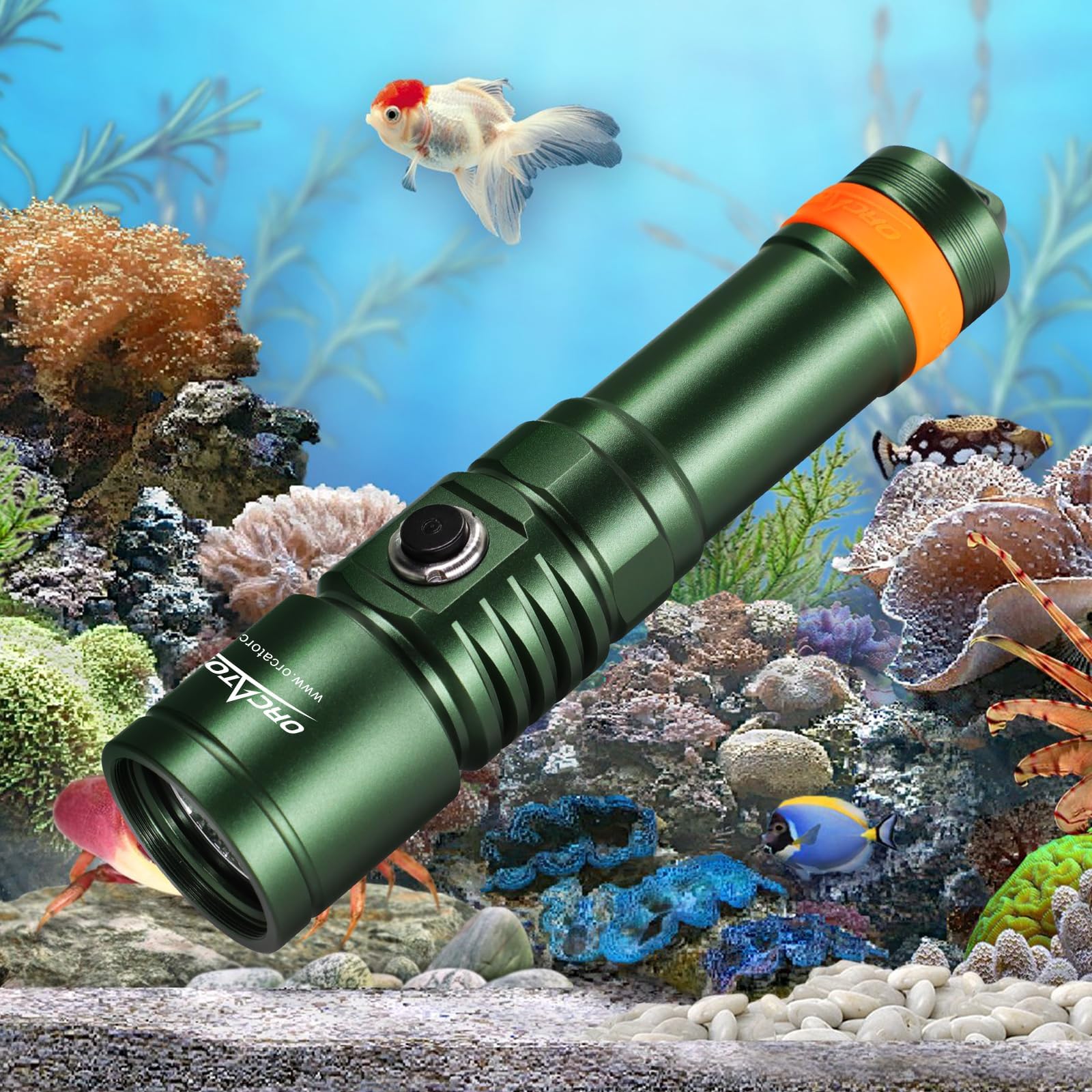 Scuba Diving Light, Super Bright Underwater Flashlight