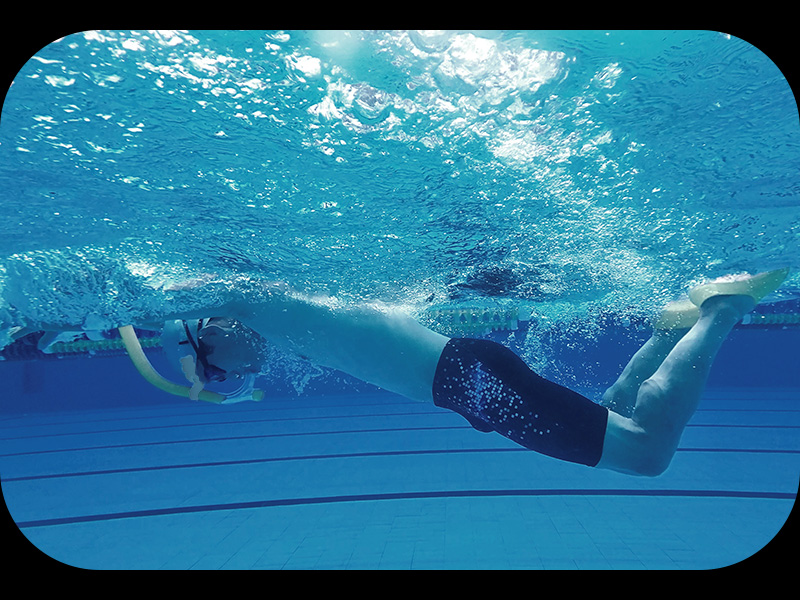 Photos of the pool using snorkels