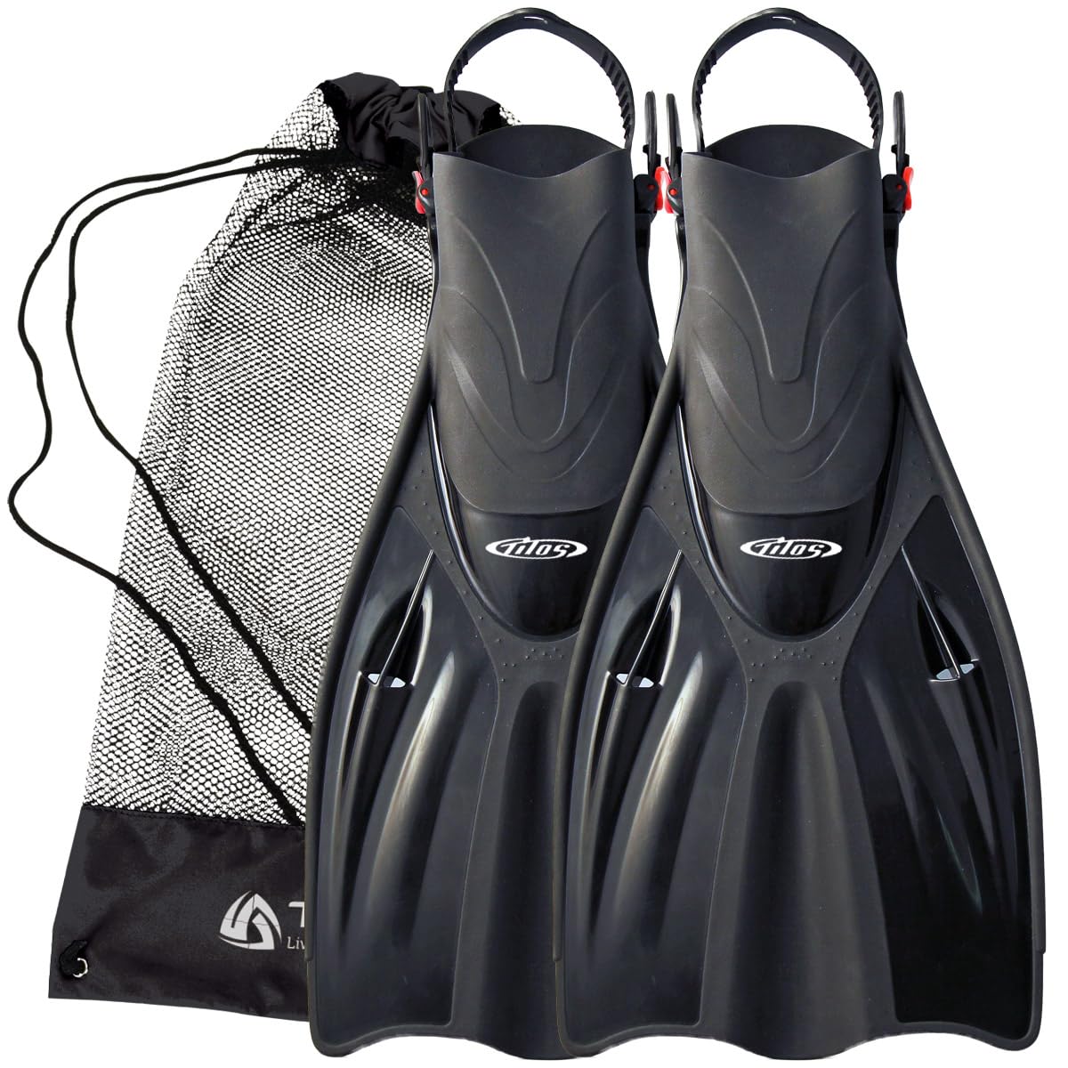 Large Open Heel Snorkeling Fins – Travel-Friendly
